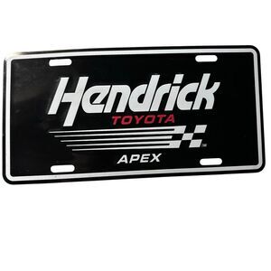 Hendrick Toyota Apex North Carolina Metal License Plate